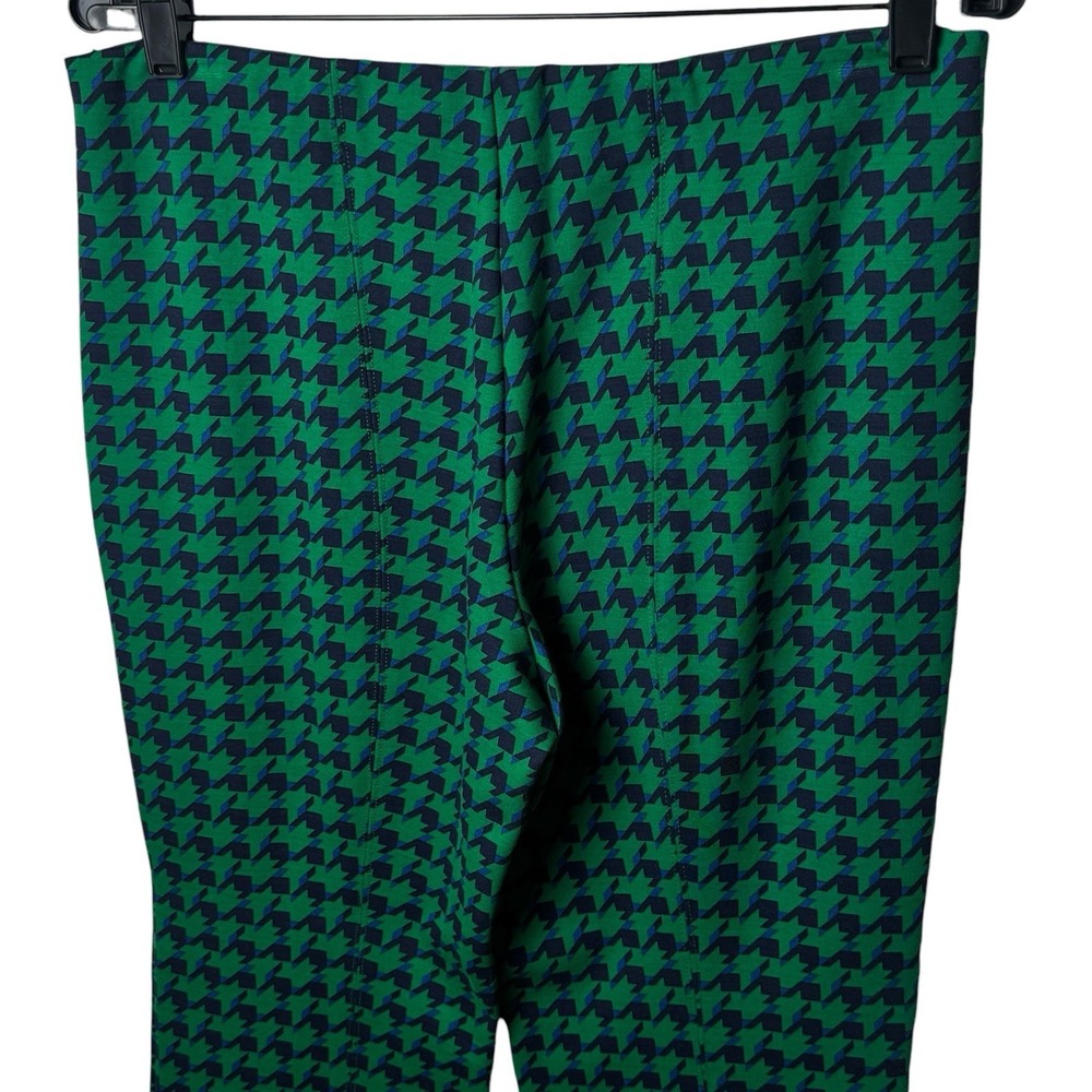 Anthropologie Maeve Margot Kick Flare Pants Houndstooth Stretch Career Comfort M - Picture 6 of 13